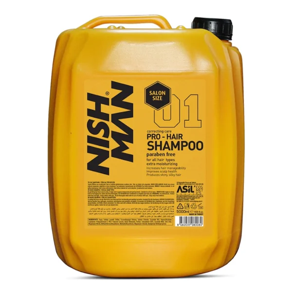 nish man bidon shampooing 5 litres